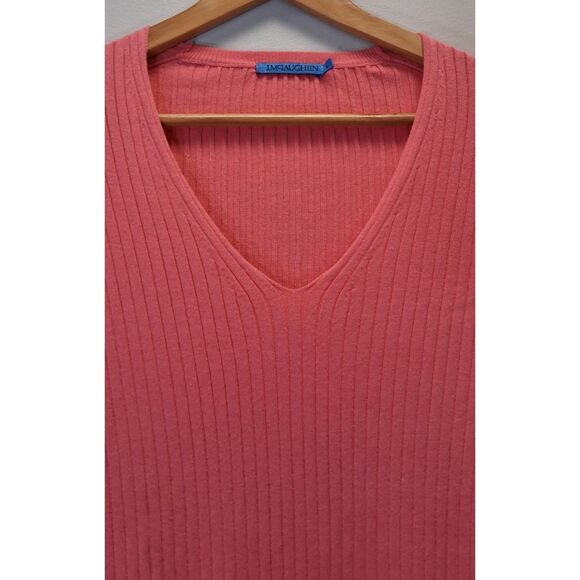 j McLaughlin womens large soft modal sweater coral pink lightweight - Picture 3 of 9